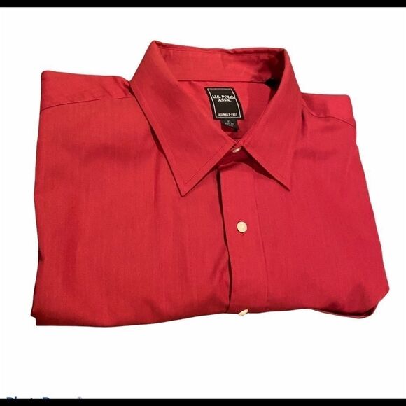 U.S. Polo Assn Burgundy Button Down LongSleeve  XL - Picture 1 of 10